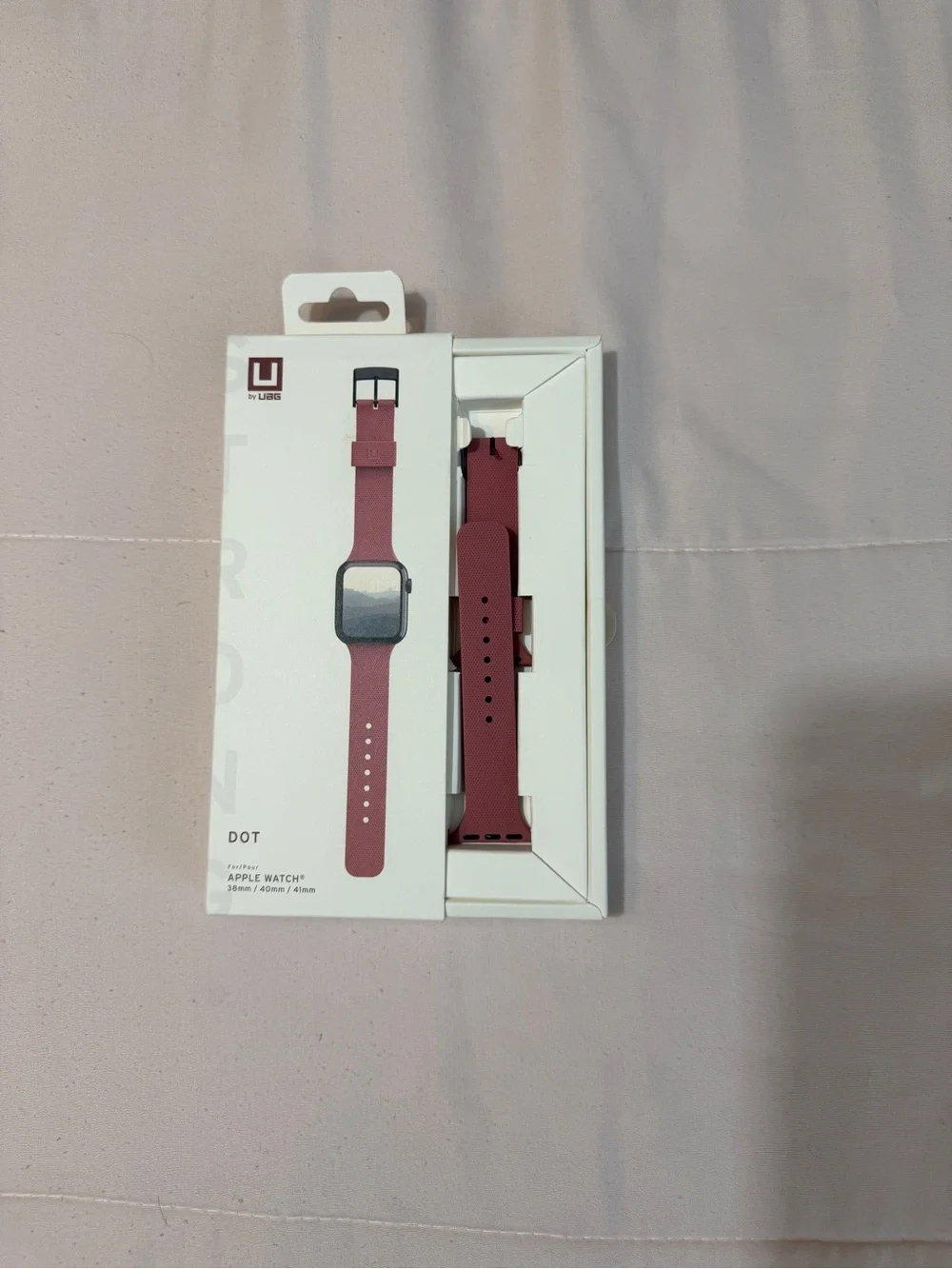 UAG-Urban Armor Gear DOT Pink Silicone Apple Watch Band